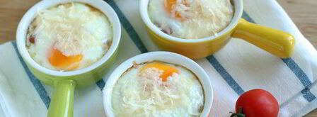 порционная яичница с помидорами в духовке. Шаг 6