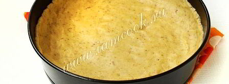 торт яичница с персиками и шоколадом. Шаг 7