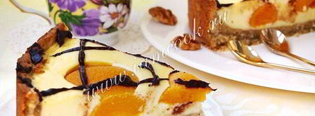 торт яичница с персиками и шоколадом. Шаг 10