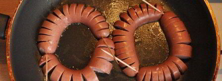 весенняя яичница с сосисками. Шаг 4