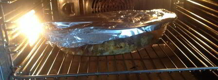 яичница и запеченный картофель с беконом и ароматными травами. Шаг 6