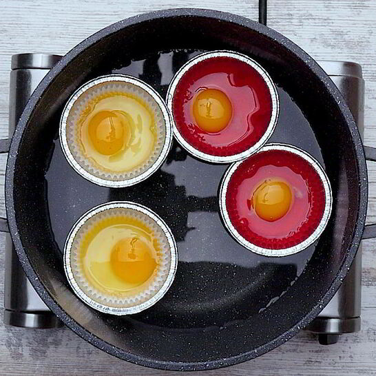 Рецепт яичницы с помидорами