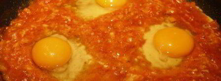 яичница с томатами uova al pomodoro. Шаг 6