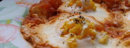 яичница с томатами uova al pomodoro. Шаг 8