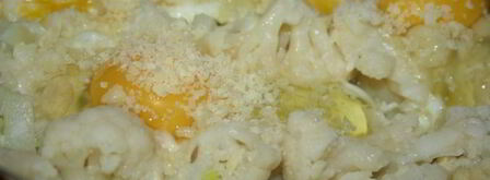 яичница с цветной капустой и пармезаном. Шаг 4