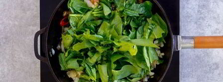 яичница со шпинатом. Шаг 9