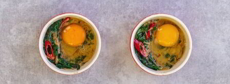 яичница со шпинатом. Шаг 12