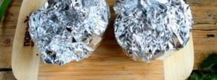 яичница в булочке с ветчиной. Шаг 5