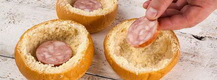 яичница в булочке. Шаг 4