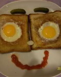 Яичница в хлебе