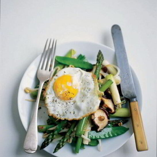 Рецепт яиц и грибы шиитаке по-восточному