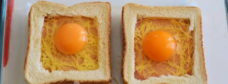 яйцо в хлебе в духовке. Шаг 9