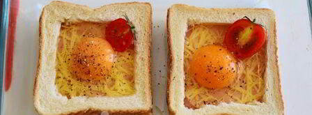 яйцо в хлебе в духовке. Шаг 10