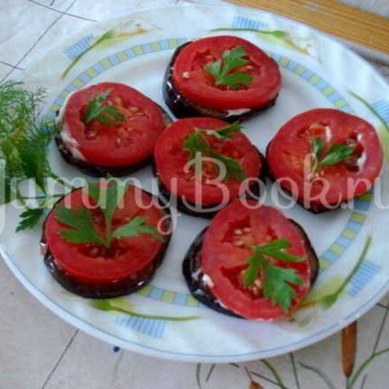 Рецепт закуски из баклажанов и помидоров