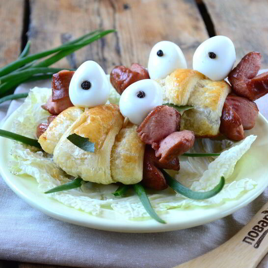 Рецепт закуски крабик