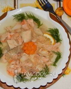 Заливное из красной рыбы