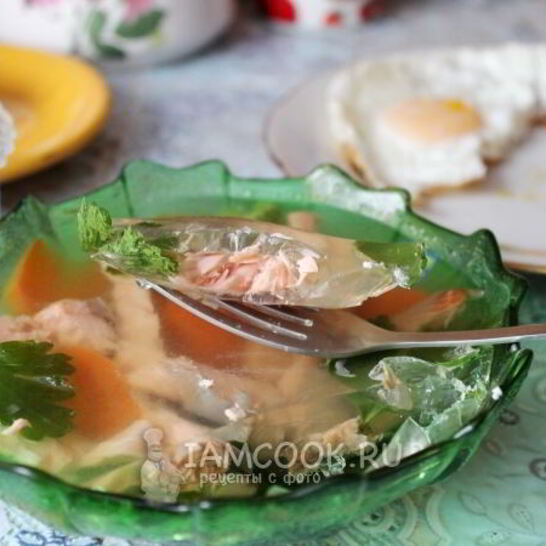 Рецепт заливного из семги