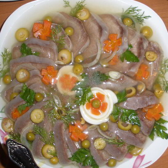 Рецепт заливного из свиного языка