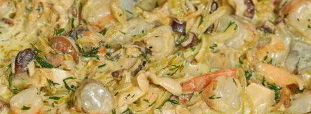 дорадо, фаршированная жюльеном из морепродуктов. Шаг 10