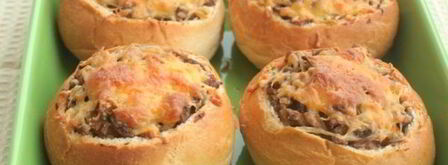 жульен из шампиньонов в булочке. Шаг 8