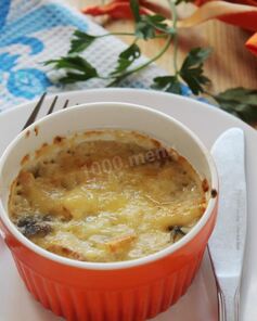 Жульен с грибами и сливками грибной