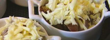 жульен с куриной печенью и грибами. Шаг 9