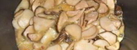 жульен с курицей в мультиварке. Шаг 3