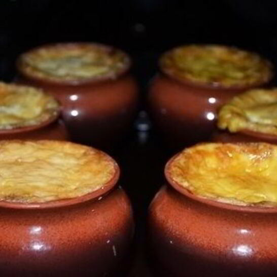 Рецепт жульена со свининой и картошкой