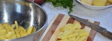 жульен со свининой и картошкой. Шаг 7