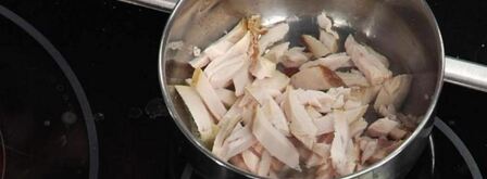 жюльен из копченой птицы. Шаг 3